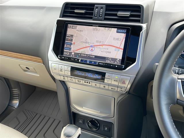 ランドクルーザープラド TX Lパッケージ 4WD アルパイン9型ナビ フルセグ カメラ サンルーフ ベージュレザーシート 前席エアシート・シートヒーター セーフティセンス LEDライト ルーフレール 純正OP19インチAW モデリスタエアロ(3枚目)