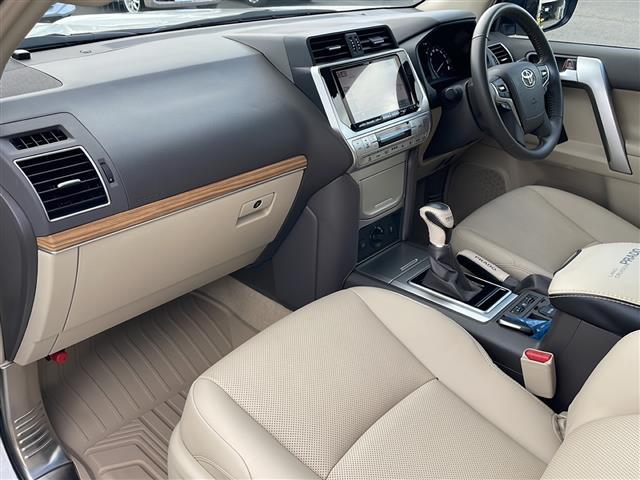 ランドクルーザープラド TX Lパッケージ 4WD アルパイン9型ナビ フルセグ カメラ サンルーフ ベージュレザーシート 前席エアシート・シートヒーター セーフティセンス LEDライト ルーフレール 純正OP19インチAW モデリスタエアロ(21枚目)
