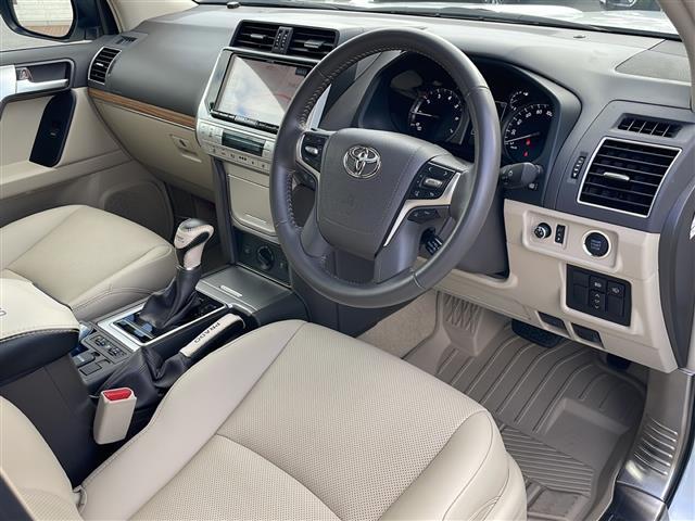 ランドクルーザープラド TX Lパッケージ 4WD アルパイン9型ナビ フルセグ カメラ サンルーフ ベージュレザーシート 前席エアシート・シートヒーター セーフティセンス LEDライト ルーフレール 純正OP19インチAW モデリスタエアロ(22枚目)