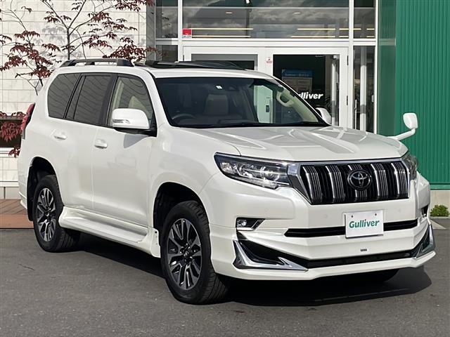 ランドクルーザープラド TX Lパッケージ 4WD アルパイン9型ナビ フルセグ カメラ サンルーフ ベージュレザーシート 前席エアシート・シートヒーター セーフティセンス LEDライト ルーフレール 純正OP19インチAW モデリスタエアロ(32枚目)