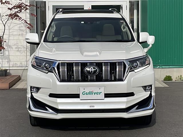 ランドクルーザープラド TX Lパッケージ 4WD アルパイン9型ナビ フルセグ カメラ サンルーフ ベージュレザーシート 前席エアシート・シートヒーター セーフティセンス LEDライト ルーフレール 純正OP19インチAW モデリスタエアロ(33枚目)