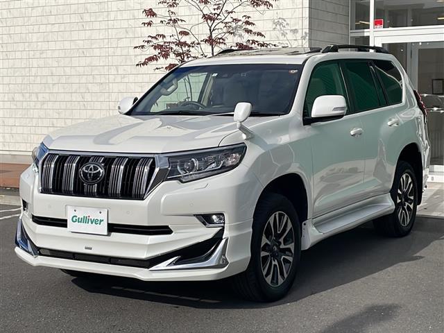 ランドクルーザープラド TX Lパッケージ 4WD アルパイン9型ナビ フルセグ カメラ サンルーフ ベージュレザーシート 前席エアシート・シートヒーター セーフティセンス LEDライト ルーフレール 純正OP19インチAW モデリスタエアロ(34枚目)