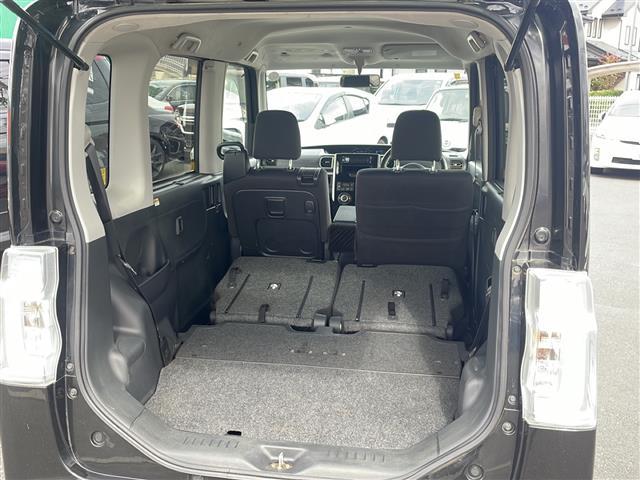 タント カスタムX 4WD 社外オーディオ AUX 片側パワースライドドア オートライト LEDヘッドライト フォグランプ 社外14インチアルミ プッシュスタート スマートキー リアロールサンシェード 純正ラバーマット(26枚目)
