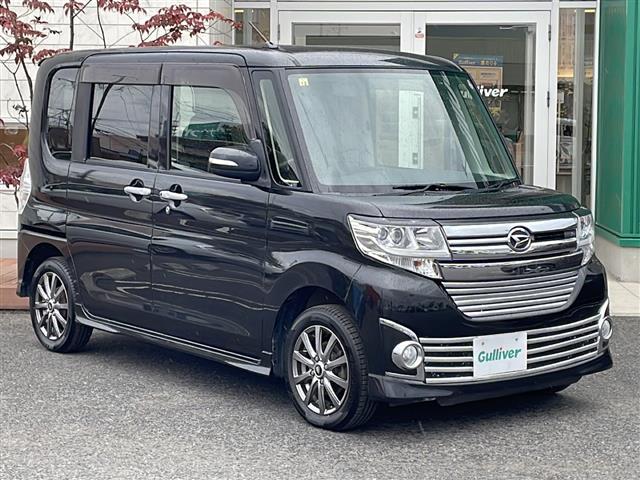 タント カスタムX 4WD 社外オーディオ AUX 片側パワースライドドア オートライト LEDヘッドライト フォグランプ 社外14インチアルミ プッシュスタート スマートキー リアロールサンシェード 純正ラバーマット(29枚目)