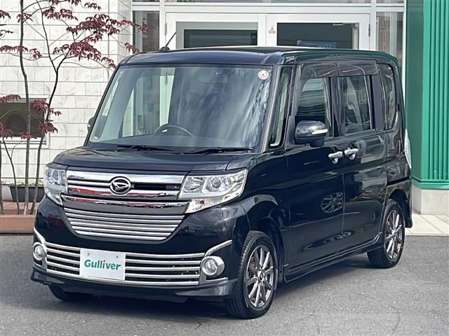 タント カスタムX 4WD 社外オーディオ AUX 片側パワースライドドア オートライト LEDヘッドライト フォグランプ 社外14インチアルミ プッシュスタート スマートキー リアロールサンシェード 純正ラバーマット(31枚目)