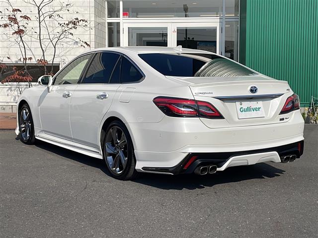 クラウンハイブリッド RSアドバンス Four 4WD セーフティPKGプラス 純正ナビフルセグ パノラミックビューモニター インテリジェントパーキングアシスト2 本革シート エアシート HUD 純正ドラレコ セーフティセンス モデリスタエアロ(36枚目)