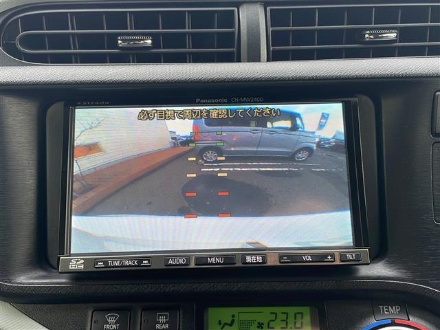 アクア S 寒冷地仕様 SDナビ フルセグ バックカメラ スマートキー プッシュスタート ワイパーデアイサー オートライト ブラック加飾LEDヘッドランプ フォグランプ ヘッドランプクリーナー 社外15インチAW(4枚目)