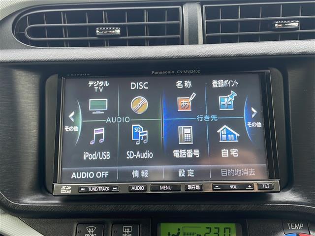 アクア S 寒冷地仕様 SDナビ フルセグ バックカメラ スマートキー プッシュスタート ワイパーデアイサー オートライト ブラック加飾LEDヘッドランプ フォグランプ ヘッドランプクリーナー 社外15インチAW(6枚目)