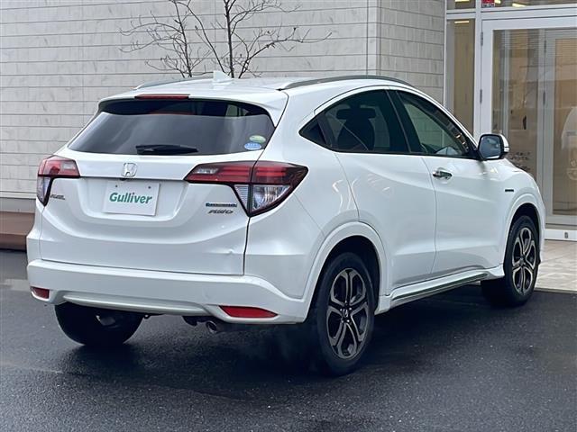 ヴェゼル ハイブリッドZ・ホンダセンシング 4WD 純正メモリナビ バックカメラ ハーフレザーシート 前席シートヒーター パドルシフト クルーズコントロール LEDヘッドライト フォグランプ 純正17インチアルミ シルバールーフレール(34枚目)