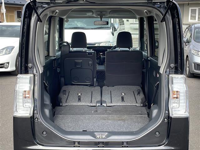 タント カスタムX 4WD 片側パワースライドドア LEDヘッドライト オートライト フォグランプ ベンチシート 純正エンジンスターター アイドリングストップ 社外AW プッシュスタート スマートキー ドアバイザー(26枚目)