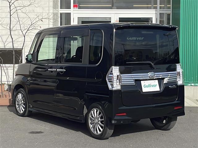 タント カスタムX 4WD 片側パワースライドドア LEDヘッドライト オートライト フォグランプ ベンチシート 純正エンジンスターター アイドリングストップ 社外AW プッシュスタート スマートキー ドアバイザー(34枚目)