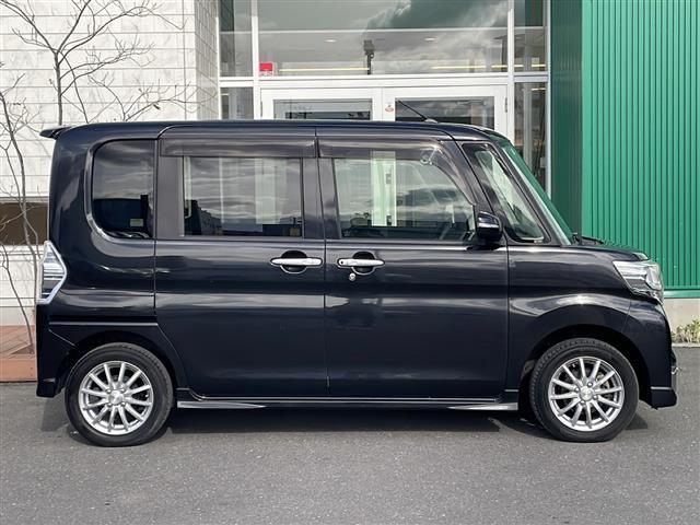 タント カスタムX 4WD 片側パワースライドドア LEDヘッドライト オートライト フォグランプ ベンチシート 純正エンジンスターター アイドリングストップ 社外AW プッシュスタート スマートキー ドアバイザー(36枚目)