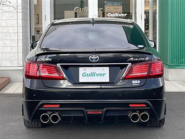 クラウンハイブリッド アスリートS Four J-フロンティア 4WD 寒冷地 純正ナビフルセグ 全方位カメラ ハーフレザー 前席シートヒーター ステアヒーター 前後ドラレコ セーフティセンスP 社外車高調 社外エアロ 社外20AW 社外マフラー 社外テールランプ(32枚目)