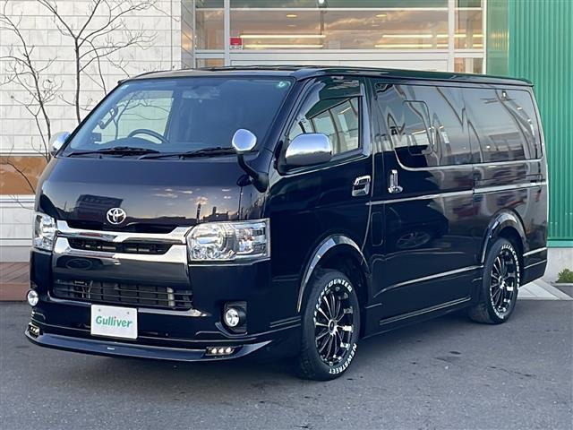 ハイエースバン スーパーＧＬ　ダークプライム　４ＷＤ　アルパイン８インチナビ　フルセグ　Ｂカメラ　ベッドキット　両側パワースライドドア　純正エンジンスターター　ビルトインＥＴＣ　ＡＣ１００Ｖ電源　社外１７ＡＷ　ＬＥＤヘッドライト　モデリスタエアロ（32枚目）