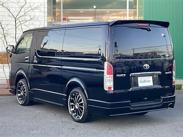 ハイエースバン スーパーＧＬ　ダークプライム　４ＷＤ　アルパイン８インチナビ　フルセグ　Ｂカメラ　ベッドキット　両側パワースライドドア　純正エンジンスターター　ビルトインＥＴＣ　ＡＣ１００Ｖ電源　社外１７ＡＷ　ＬＥＤヘッドライト　モデリスタエアロ（35枚目）
