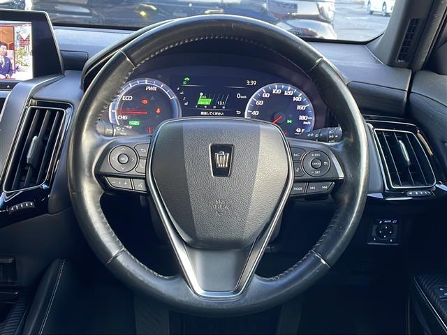 クラウンハイブリッド RS Four 4WD 純正ナビ フルセグ Bカメラ 前席パワーシート・ヒーター ステアリングヒーター 衝突軽減ブレーキ 追従クルーズコントロール アダプティブハイビーム レーンキープ 前後ドラレコ LEDライト(18枚目)