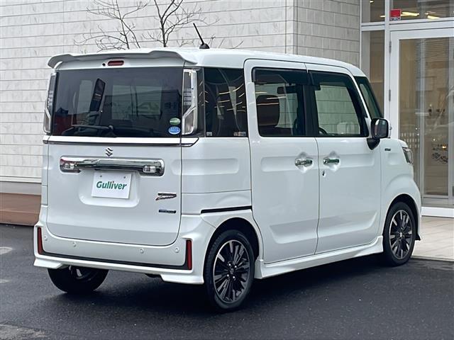 スペーシアカスタム ハイブリッドＸＳ　４ＷＤ　セーフティサポート　純正ナビ　フルセグ　バックカメラ　両側パワースライドドア　合皮コンビシート　前席シートヒーター　衝突軽減ブレーキ　レーンキープ　ハイビームアシスト　リアパーキングセンサー（35枚目）