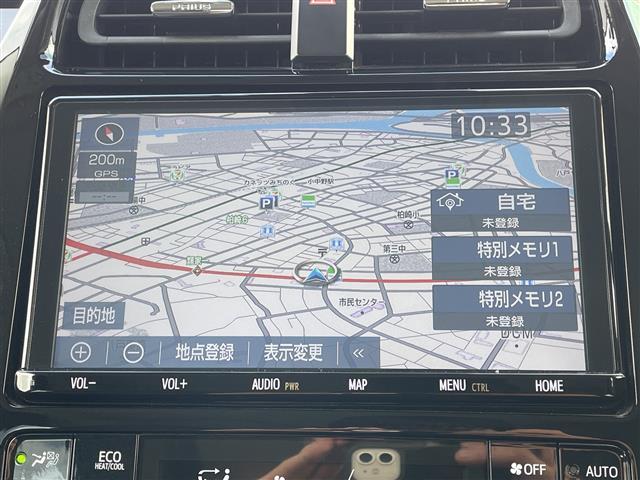 プリウス SセーフティプラスII 4WD 寒冷地仕様 純正9インチナビ フルセグ パノラミックビューモニター 純正エンスタ 衝突軽減ブレーキ 追従クルコン レーンキープ オートハイビーム LEDライト・フォグ 17AW TRDエアロ(5枚目)