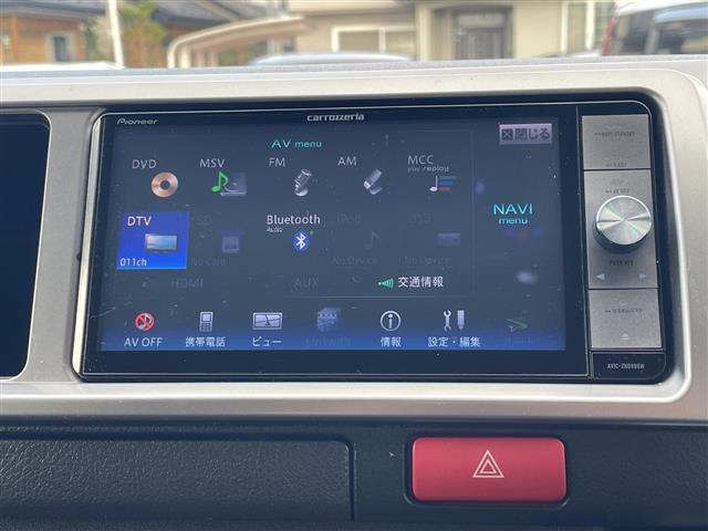 ハイエースバン スーパーGL 4WD 社外HDDナビ フルセグTV バックカメラ 後席モニター 両側スライドドアイージークローザー バンパーガード リアベッドキット LEDヘッドライト フォグランプ 社外ホイール(6枚目)