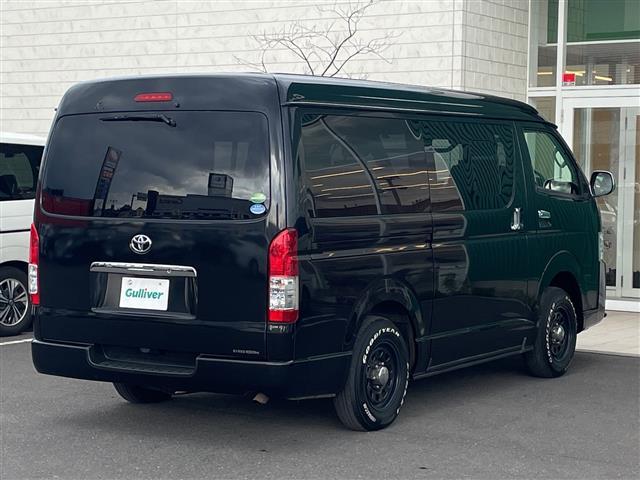 ハイエースバン スーパーGL 4WD 社外HDDナビ フルセグTV バックカメラ 後席モニター 両側スライドドアイージークローザー バンパーガード リアベッドキット LEDヘッドライト フォグランプ 社外ホイール(35枚目)