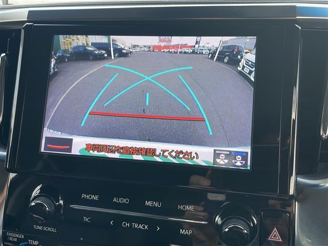 アルファードハイブリッド SR Cパッケージ 4WD 純正9インチDAナビ フルセグ 純正12.1インチフリップダウンモニター 黒革エアシート 両側電動ドア パワーバックドア セーフティセンス 社外車高調 社外20インチアルミ モデリスタエアロ(5枚目)