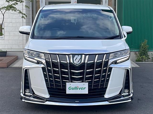 アルファードハイブリッド SR Cパッケージ 4WD 純正9インチDAナビ フルセグ 純正12.1インチフリップダウンモニター 黒革エアシート 両側電動ドア パワーバックドア セーフティセンス 社外車高調 社外20インチアルミ モデリスタエアロ(32枚目)