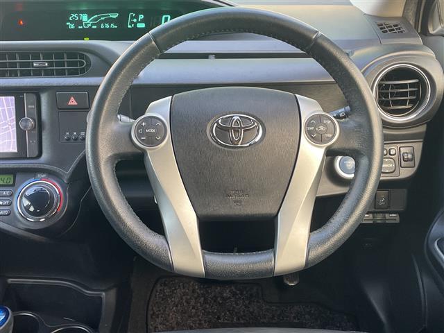 アクア Gブラックソフトレザーセレクション 純正ナビ フルセグ バックカメラ CD・DVD・Bluetooth 合皮シート 前後ドライブレコーダー スマートキー プッシュスタート オートライト ETC 純正アンダーエアロ(13枚目)