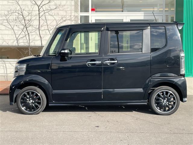 N-BOXカスタム G ターボSSブラックスタイルパッケージ 4WD ターボ 純正メモリナビ フルセグ バックカメラ 両側電動 前席シートヒーター クルコン パドルシフト 衝突軽減ブレーキ シートバックテーブル リアシートスライド HIDライト LEDフォグ(38枚目)