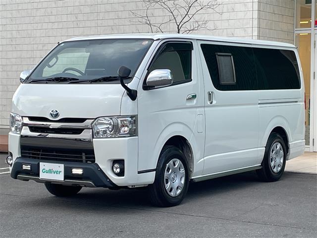 レジアスエースバン マルチロールトランスポーターＩＩ　４ＷＤ　アルパイン１１型ナビ　アルパインフリップダウンモニター　補助バッテリー　純正ベッドキット　フルセグ　Ｂカメラ　合皮コンビシート　ＡＣ１００Ｖ１００Ｗ　ＬＥＤライト・フォグ　ＴＲＤエアロ（34枚目）