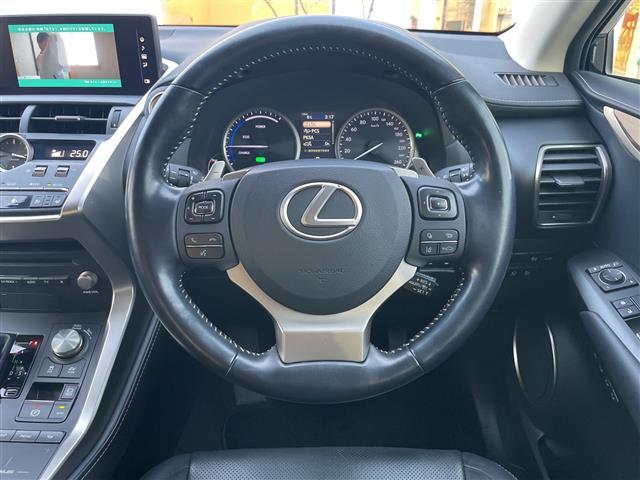 ＮＸ ＮＸ３００ｈ　バージョンＬ　１０．３インチナビ　フルセグ　Ｓ／Ｂカメラ　黒本革シート　前席エアシート　前後席パワーシート・ヒータ　パワーバックドア　ハンドルヒーター　セーフティシステムプラス　ブラインドスポットＭ　角型三眼ＬＥＤ（14枚目）