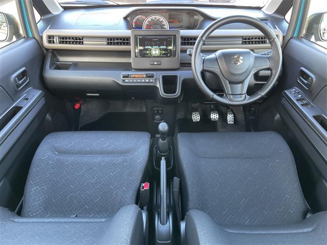 ワゴンＲ ＦＸ　４ＷＤ　セーフティサポート　ワンオーナー　社外オーディオ　前席シートヒーター　デュアルカメラブレーキサポート　車線逸脱警報機能　リアパーキングセンサー　ハイビームアシスト　プッシュスタート　純正マット（2枚目）