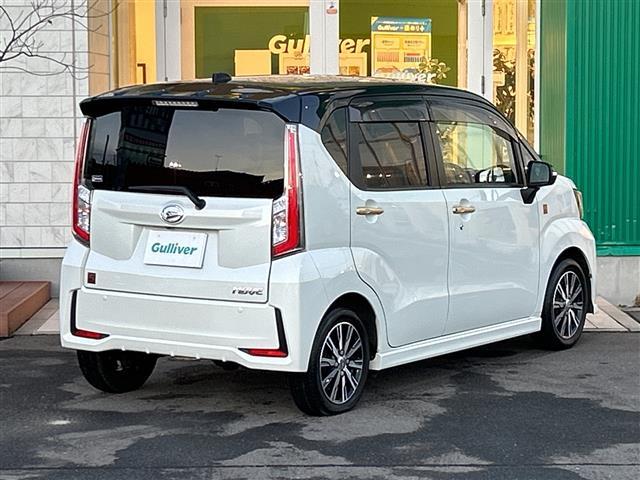 ムーヴ カスタムX20thアニバサリーゴールドED SAII 4WD 2トーンスタイル 純正8型ナビ フルセグ Bluetooth バックカメラ ハーフレザーシート スマートアシスト 衝突軽減ブレーキ 車線逸脱警報 誤発進抑制制御 LEDライト・フォグランプ(35枚目)