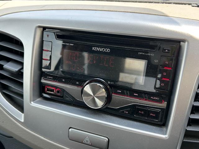 ワゴンＲ ＦＸ　社外オーディオ（ＦＭ／ＡＭ／ＣＤ／ＡＵＸ）　リモコンキー　スペアキー　オートエアコン　アイドリングストップ　ライトレベライザー　ドアバイザー　ＡＢＳ（4枚目）