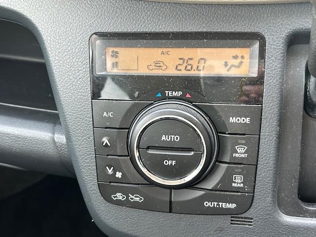 ワゴンＲ ＦＸ　社外オーディオ（ＦＭ／ＡＭ／ＣＤ／ＡＵＸ）　リモコンキー　スペアキー　オートエアコン　アイドリングストップ　ライトレベライザー　ドアバイザー　ＡＢＳ（12枚目）