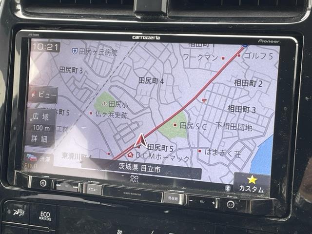 プリウス Ｓセーフティプラス　社外ナビ　フルセグＴＶ　モデリスタエアロ　ＥＴＣ　前方ドライブレコーダー　バックカメラ　ステアリングスイッチ　前後コーナーセンサー　オートマチックハイビーム　スマートキー　パーキングアシスト（4枚目）