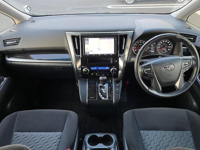 アルファード 2.5S 純正ナビ フリップダウンモニター パワースライドドア バックカメラ コーナーセンサー前後 ETC2.0 クルーズコントロール ドライブレコーダー 電動格納ミラー プッシュスタート ハーフレザーシート(2枚目)