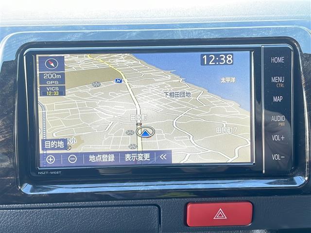 ハイエースバン スーパーGL ダーク プライムII 純正ナビ 衝突軽減システム バックカメラ ディーゼル ターボ ETC2.0 LEDヘッドライト プッシュスタート ハーフレザーシート 前後ドライブレコーダー ワンオーナー TRDフロントバンパーLED(2枚目)