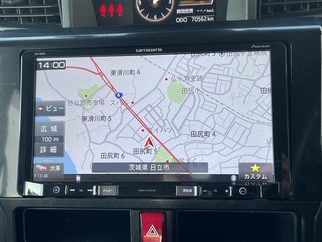 ルーミー Ｇ－Ｔ　９インチカロッツェリアナビ　両側パワースライドドア　衝突軽減システム　コーナーセンサー前後　バックカメラ　ＬＥＤヘッドライト　プッシュスタート　前後ドライブレコーダー　ＥＴＣ　１５インチ社外ＡＷ（3枚目）