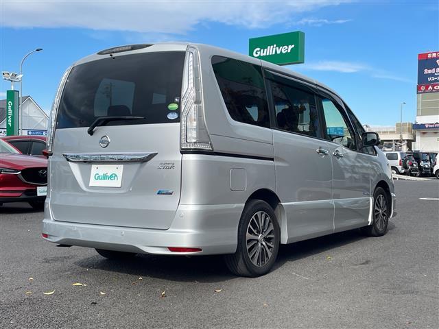 セレナ ハイウェイスター　Ｖセレ＋セーフティＩＩ　ＳＨＶ　純正ナビ　両側パワースライドドア　アラウンドビューモニター　衝突軽減システム　フリップダウンモニター　コーナーセンサー前後　クルーズコントロール　ドライブレコーダー　純正アルミホイール　ＥＴＣ（7枚目）