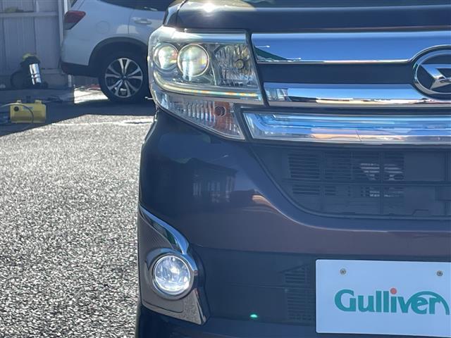 タント カスタムＲＳ　ＳＡ　社外ナビ　両側パワースライドドア　フリップダウンモニター　アイドリングストップ　プッシュスタート　ＬＥＤヘッドライト　オートライト　純正アルミホイール　電動格納ミラー　ＥＴＣ　横滑り防止装置（34枚目）