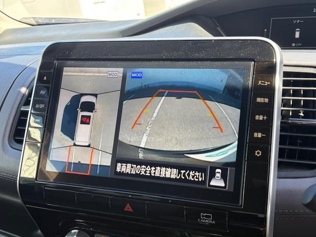 セレナ ハイウェイスター V フリップダウンモニター 純正10型ナビ 全方位カメラ プロパイロット ブラインドスポットモニター エマージェンシーブレーキ 両側パワースライドドア デジタルミラー シートヒーター ドラレコ ETC(5枚目)