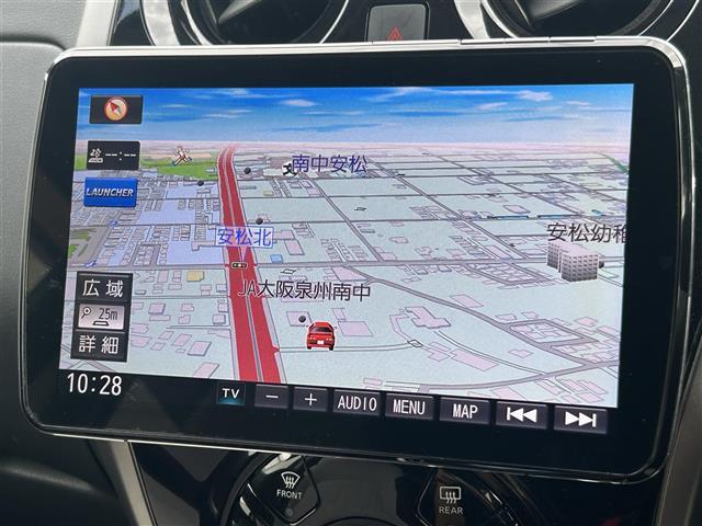 ノート e-パワーオーテック eパワーオーテック 9インチナビ フルセグ 全方位カメラ デジタルインナーミラー レーダークルーズコントロール 前後コーナーセンサー ETC スマートキー LEDヘッドライト マット サイドバイザー(6枚目)