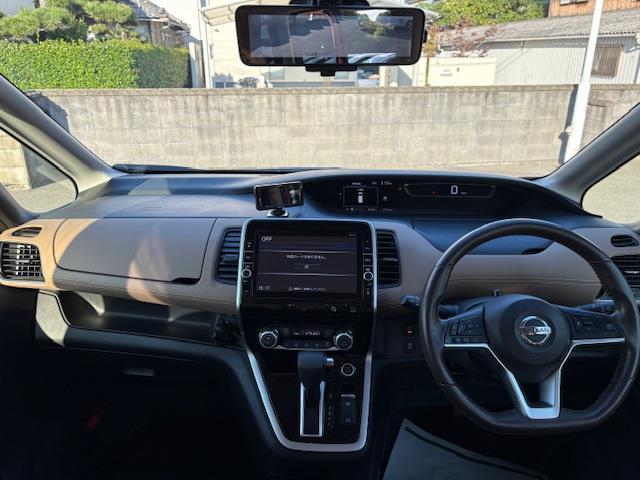 セレナ G フリップダウンモニター 純正9型ナビ アラウンドビューモニター プロパイロット デジタルミラー 両側パワースライドドア エマージェンシーブレーキ パーキングアシスト 追従クルコン ドラレコ ETC(3枚目)