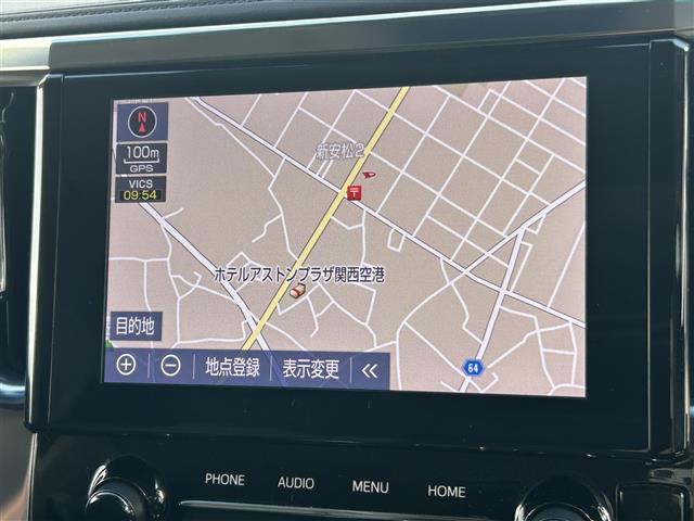 アルファード ２．５Ｓ　Ｃパッケージ　ナビ　フルセグ　Ｂｌｕｅｔｏｏｔｈ　バックカメラ　フリップダウンモニター　サンルーフ　モデリスタエアロ　デジタルインナーミラー　ブラインドスポットモニター　ＡＣ１００Ｖ　ビルトインＥＴＣ　ドラレコ（10枚目）