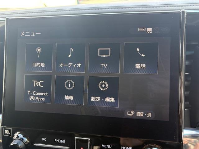 アルファードハイブリッド ＳＲ　Ｃパッケージ　純正１０．５インチナビ　全方位カメラ　サンルーフ　ＪＢＬサウンド　ＢＳＭ　デジタルインナーミラー　フリップダウンモニター　ＴＲＤエアロ　両側パワースライドドア　パワーバックドア　ＥＴＣ　ＬＥＤライト（5枚目）