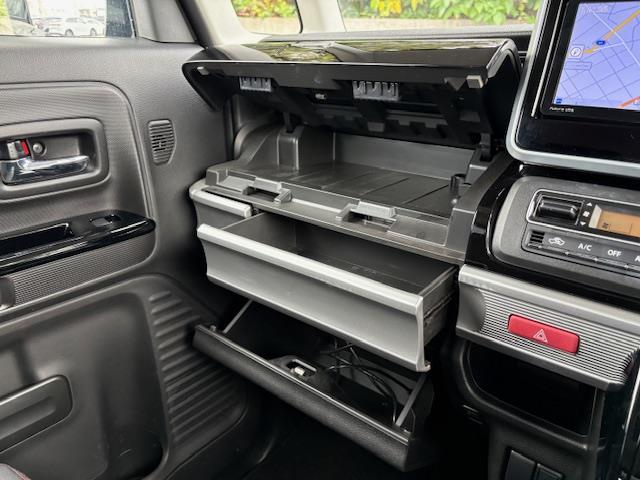 スペーシアカスタム ハイブリッドXS 社外ナビ 全方位モニター フルセグ DVD 両側パワースライドドア ヘッドアップディスプレイ シートヒーター デュアルセンサーブレーキ ビルトインETC ハーフレザーシート LEDヘッドライト(20枚目)