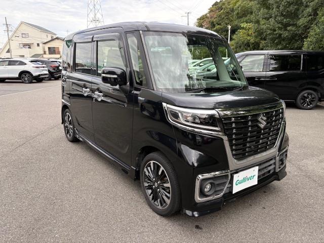 スペーシアカスタム ハイブリッドXS 社外ナビ 全方位モニター フルセグ DVD 両側パワースライドドア ヘッドアップディスプレイ シートヒーター デュアルセンサーブレーキ ビルトインETC ハーフレザーシート LEDヘッドライト(32枚目)