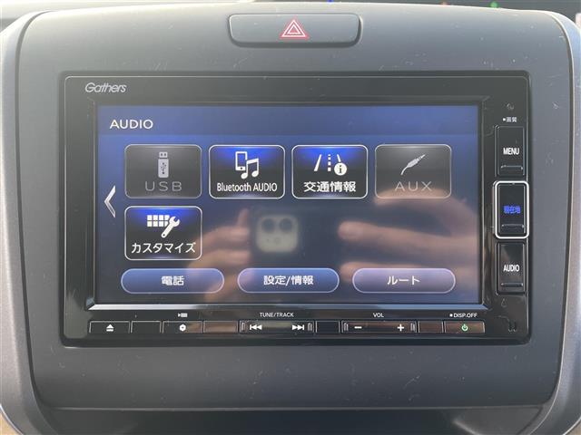 フリード Ｇ・ホンダセンシング　純正７インチナビ／フルセグＴＶ／Ｂｌｕｅｔｏｏｔｈ／ＤＶＤ再生／バックカメラ／両側パワースライドドア／スマートキー／レーダークルーズコントロール／レーンキープアシスト／ビルトインＥＴＣ（2枚目）
