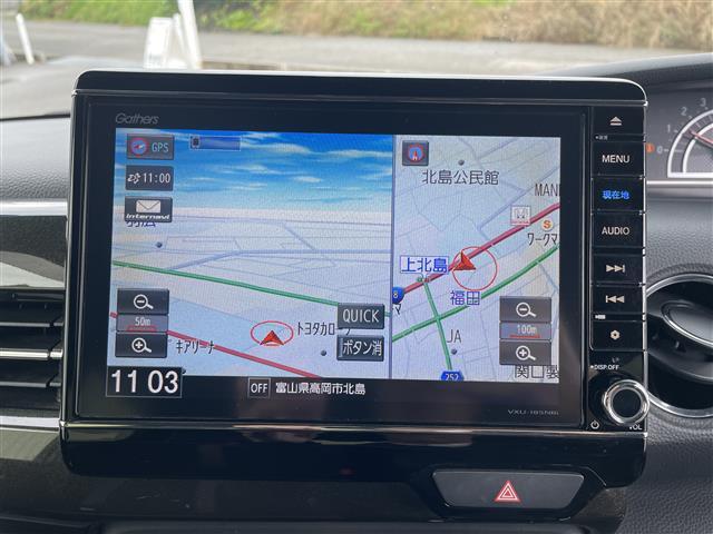 N-BOXカスタム G・EXターボホンダセンシング 純正8インチナビ/フルセグTV/Bluetooth/DVD再生/Bカメラ/両側パワースライドドア/前後ドライブレコーダー/ハーフレザーシート/ビルトインETC/レーダークルコン/レーンキープ(2枚目)