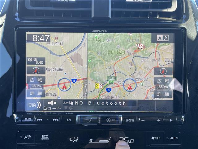 プリウス Sセーフティプラス サンルーフ/モデリスタ風フルエアロ/ALPINE製8インチナビ/フルセグTV/Bluetooth/DVD再生/レーダークルーズコントロール/レーンキープアシスト/ビルトインETC(4枚目)